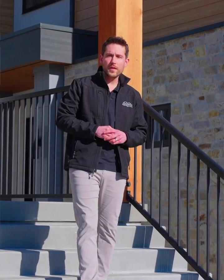 Jordan Hansum at an Align West Homes key handover